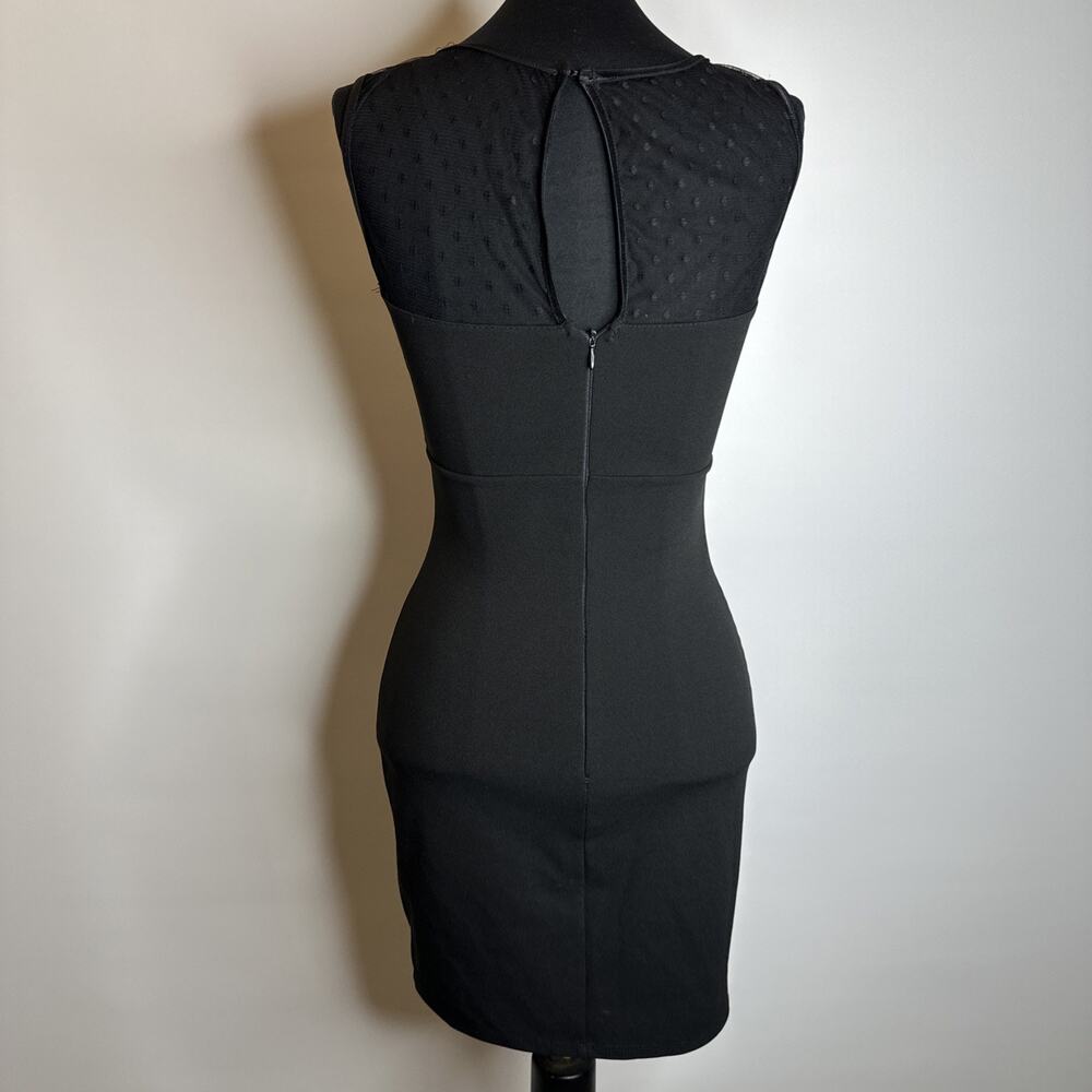 Jump Apparel Little Black Dress LBD Lace High Neck Sz 1/2 Juniors Cocktail Y2K - Picture 2 of 11
